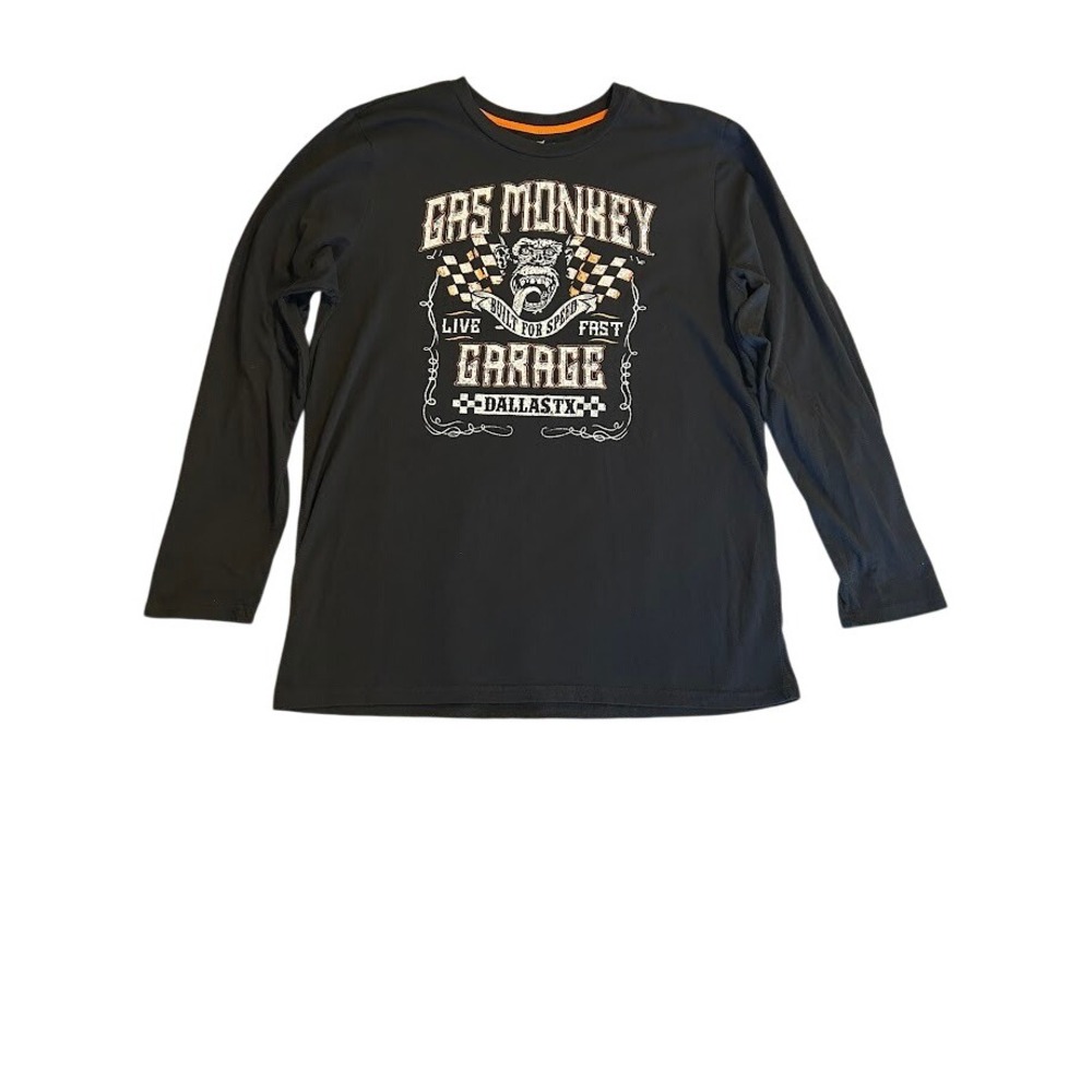Gas Monkey Garage Mens Long Sleeve T Shirt 2XL‎ Dallas TX  Graphic Tee